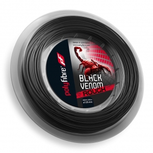 Racordaj Tenis Polyfibre Black Venom Rough, 200 m